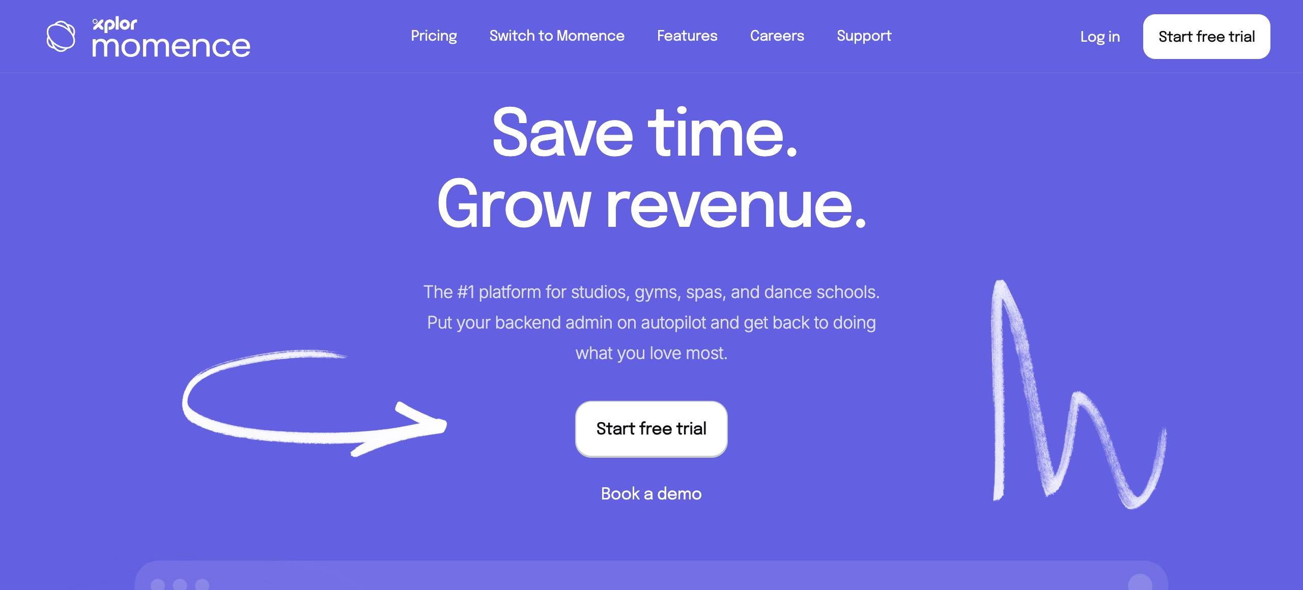 Momence's homepage